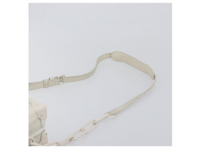 LOUIS VUITTON Monogram Empreinte Soft Trunk Bag White M53287 LV Auth 196005V Bianco - vista 14