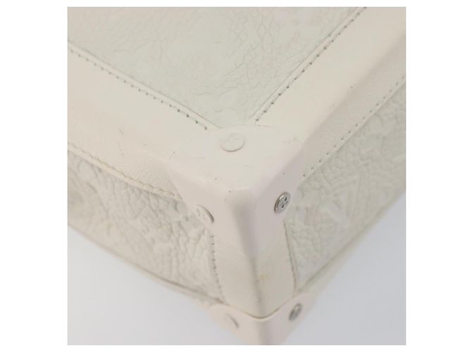 LOUIS VUITTON Monogram Empreinte Soft Trunk Bag White M53287 LV Auth 196005V Bianco - vista 16
