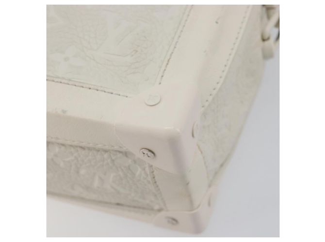 LOUIS VUITTON Monogram Empreinte Soft Trunk Bag White M53287 LV Auth 196005V Bianco - vista 17