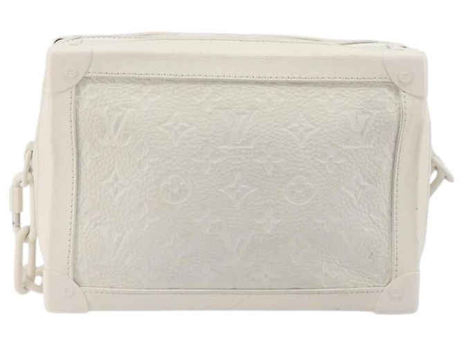 LOUIS VUITTON Monogram Empreinte Soft Trunk Bag White M53287 LV Auth 196005V Bianco - vista 2