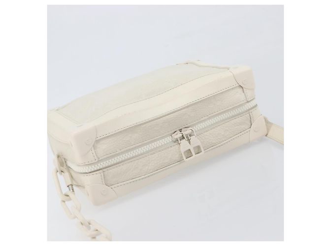 LOUIS VUITTON Monogram Empreinte Soft Trunk Bag White M53287 LV Auth 196005V Bianco - vista 6