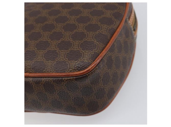 Céline Borsa a tracolla CELINE Macadam PVC Pelle Marrone Tono Oro Auth 198926 - vista 14