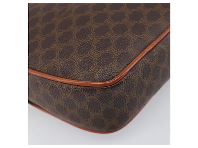 Céline Borsa a tracolla CELINE Macadam PVC Pelle Marrone Tono Oro Auth 198926 - vista 15