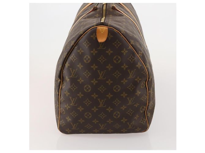 LOUIS VUITTON Monogram Keepall 60 Boston Bag M41422 LV Auth 197464A Monogramma - vista 3