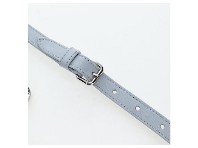 Borsa Miu Miu in pelle Nappa Crystal 2way Azzurro Argento Auth 196642M Blu chiaro - vista 20