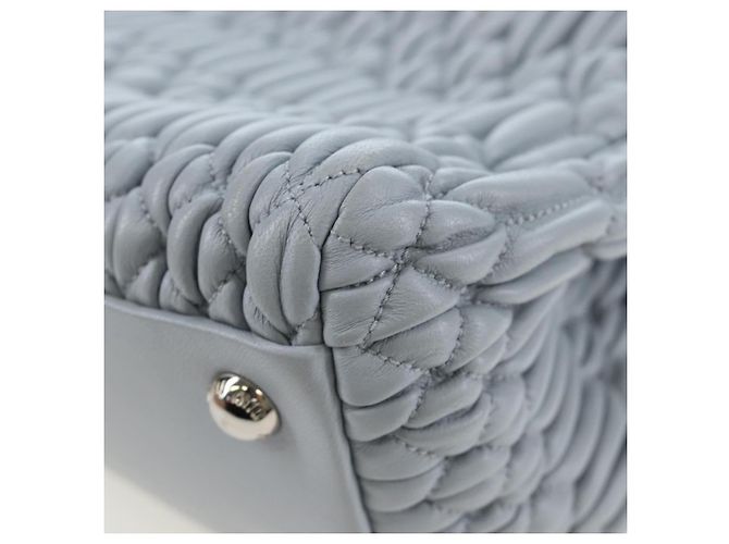 Borsa Miu Miu in pelle Nappa Crystal 2way Azzurro Argento Auth 196642M Blu chiaro - vista 23