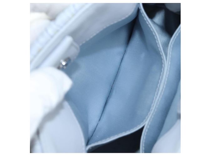 Borsa Miu Miu in pelle Nappa Crystal 2way Azzurro Argento Auth 196642M Blu chiaro - vista 31