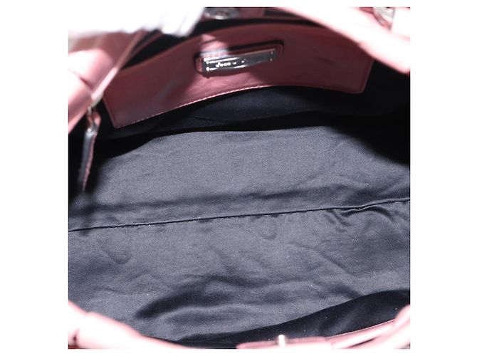 Borsa a mano Miu Miu in pelle 2way Rosa Argento Auth ki6786M - vista 10