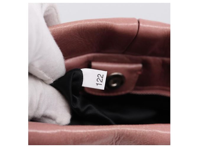 Borsa a mano Miu Miu in pelle 2way Rosa Argento Auth ki6786M - vista 11