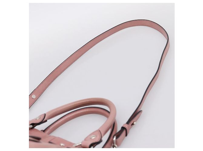 Borsa a mano Miu Miu in pelle 2way Rosa Argento Auth ki6786M - vista 15