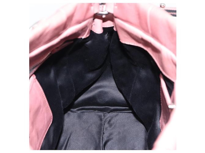 Borsa a mano Miu Miu in pelle 2way Rosa Argento Auth ki6786M - vista 20
