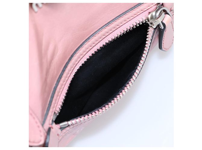 Borsa a mano Miu Miu in pelle 2way Rosa Argento Auth ki6786M - vista 24