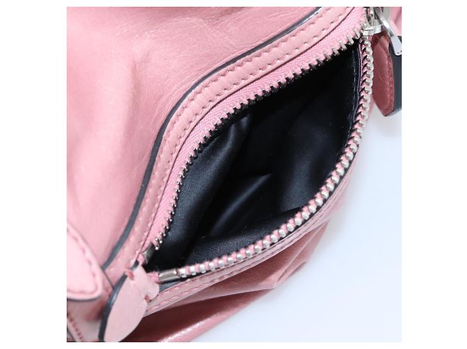 Borsa a mano Miu Miu in pelle 2way Rosa Argento Auth ki6786M - vista 25