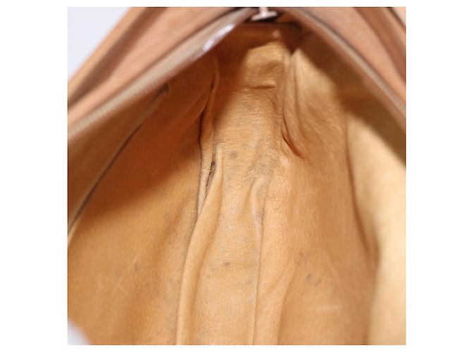 Borsa a tracolla GUCCI in tela Micro GG Beige e oro Auth ep15764 - vista 19
