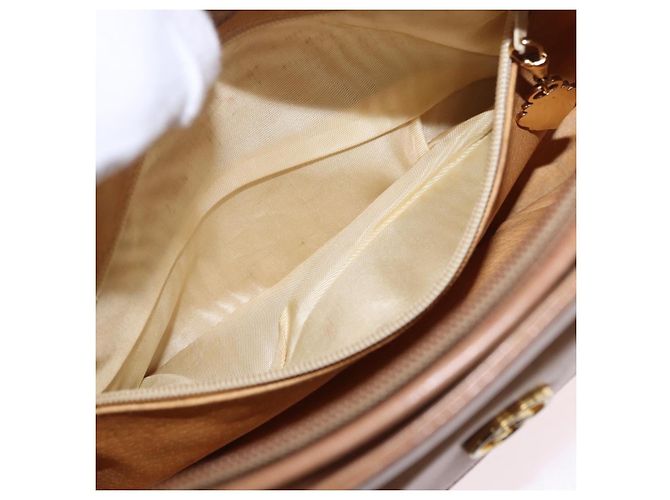 Borsa a tracolla GUCCI in tela Micro GG Beige e oro Auth ep15764 - vista 22