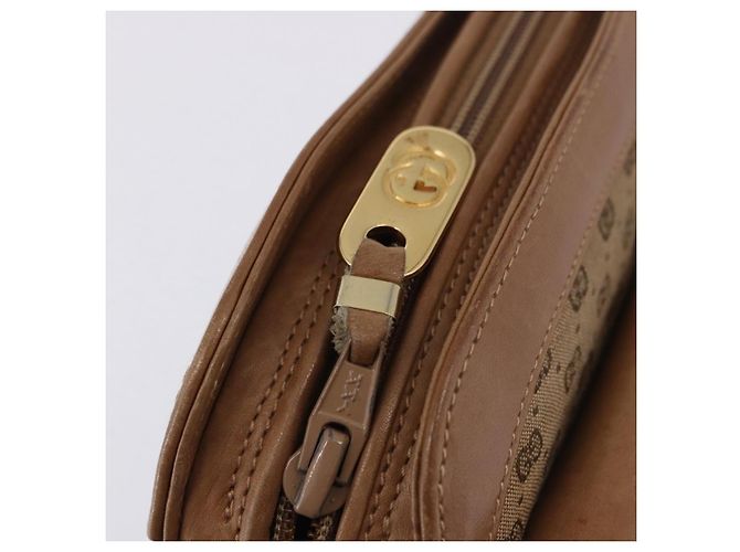 Borsa a tracolla GUCCI in tela Micro GG Beige e oro Auth ep15764 - vista 9