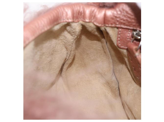 Borsa FENDI Selleria Mini Mamma Baguette Bag Wool Pink Silver 8BR185 Auth yk20834SAM Argento Rosa - vista 23