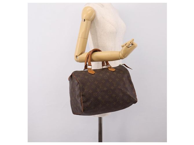 LOUIS VUITTON Monogram Speedy 30 Hand Bag M41526 LV Auth 200896 Monogramma - vista 20