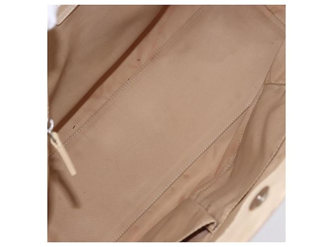 Borsa a mano Christian Dior Trotter Canvas Floral Ivory Silver Auth am12468 Argento Crudo - vista 10
