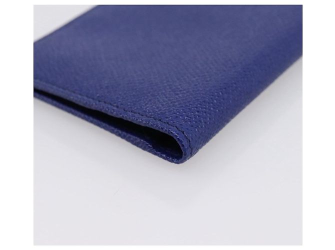 Bulgari BVLGARI Kartenetui aus Leder Blau Silber Auth am12504V - Ansicht 15
