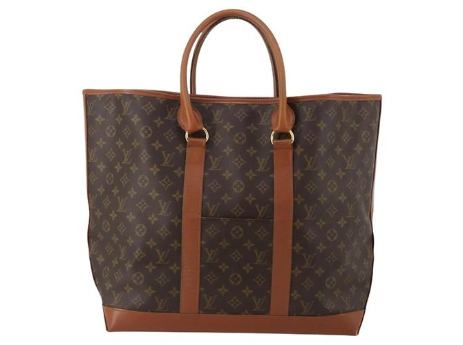 LOUIS VUITTON Monogram Sac Weekend GM Tote Bag M42420 LV Auth 197505 Monogramma - vista 13
