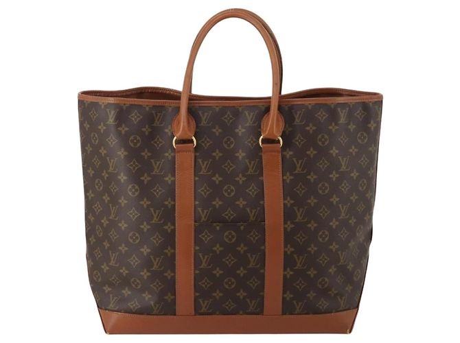 LOUIS VUITTON Monogram Sac Weekend GM Tote Bag M42420 LV Auth 197505 Monogramma - vista 2