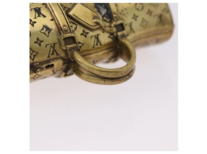 LOUIS VUITTON Presse-papier Motif Monogram Keepall Métal Ton Or LV Auth 198558A - vue 8