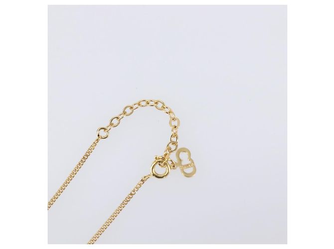 Collana Christian Dior metallo Gold Tone Auth 193470 - vista 14