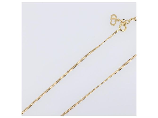 Collana Christian Dior metallo Gold Tone Auth 193470 - vista 6