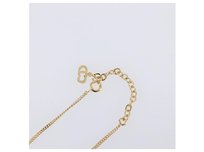 Collana Christian Dior metallo Gold Tone Auth 193470 - vista 7