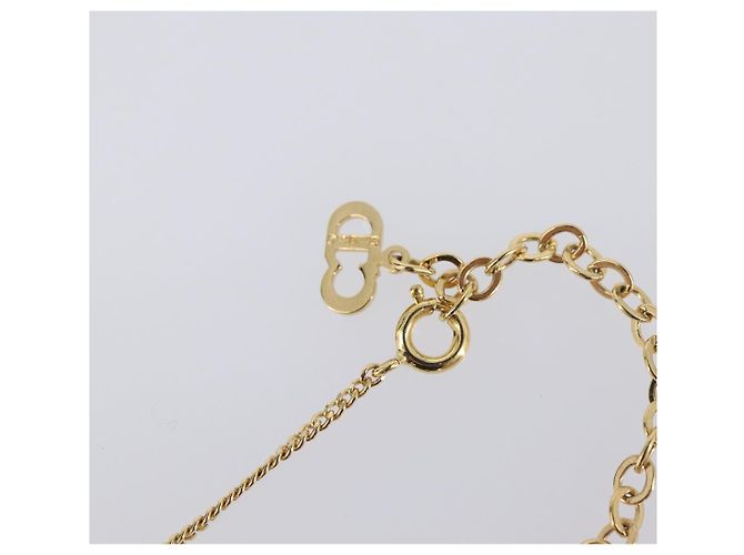 Collana Christian Dior metallo Gold Tone Auth 193470 - vista 8
