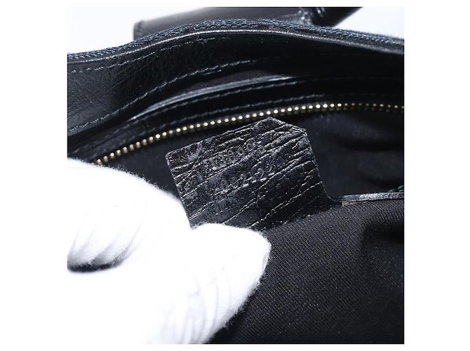 Borsa a mano GUCCI GG Canvas Web Sherry Line Nero Oro 130995 Auth yk20808SAV D'oro - vista 11