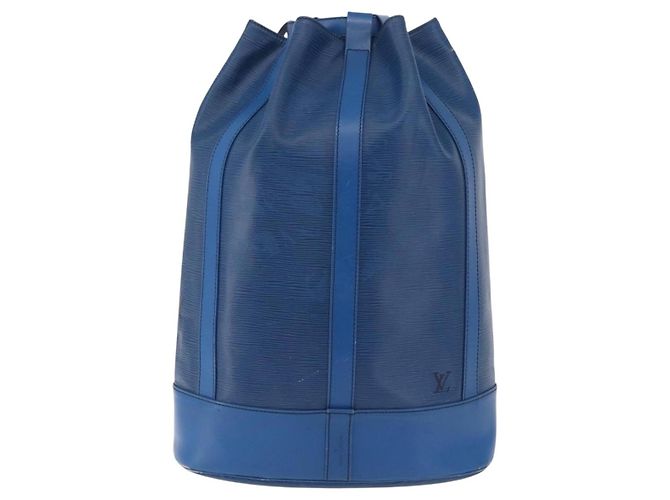LOUIS VUITTON Epi Randonnee GM Shoulder Bag Blue M43085 LV Auth ka5822 - vista 13