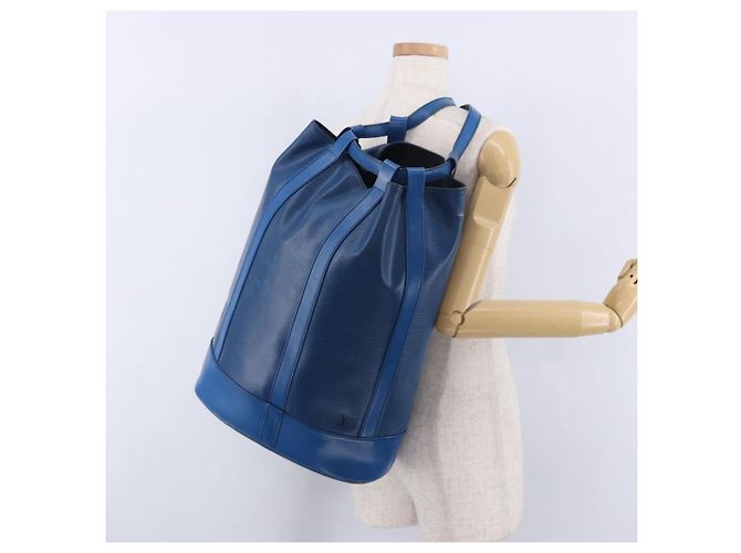 LOUIS VUITTON Epi Randonnee GM Shoulder Bag Blue M43085 LV Auth ka5822 - vista 24
