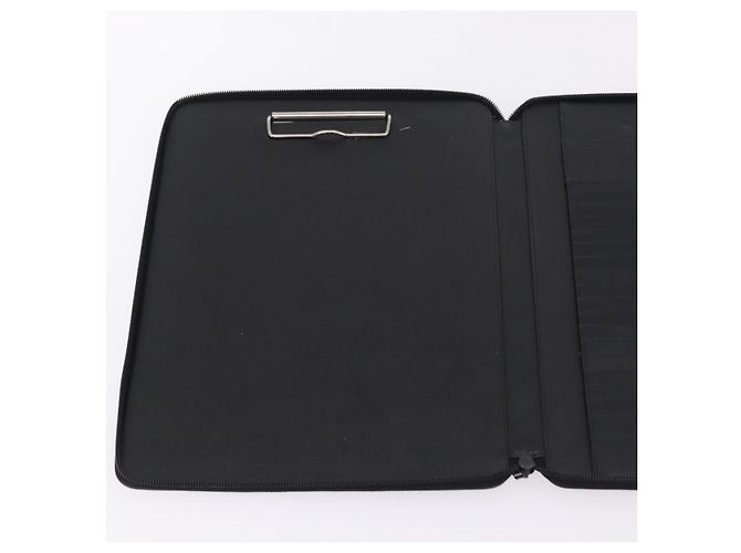 Custodia Porta-documenti PRADA Saffiano Black Silver Auth 200201 Nero Argento - vista 20