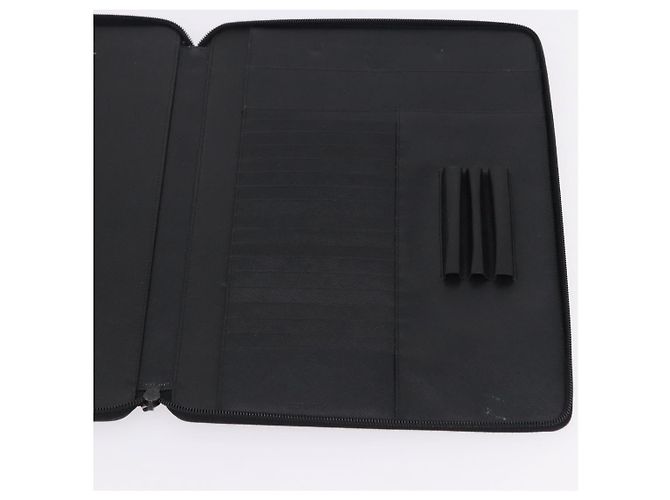 Custodia Porta-documenti PRADA Saffiano Black Silver Auth 200201 Nero Argento - vista 21