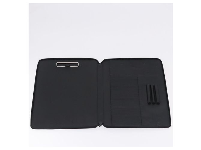 Custodia Porta-documenti PRADA Saffiano Black Silver Auth 200201 Nero Argento - vista 8