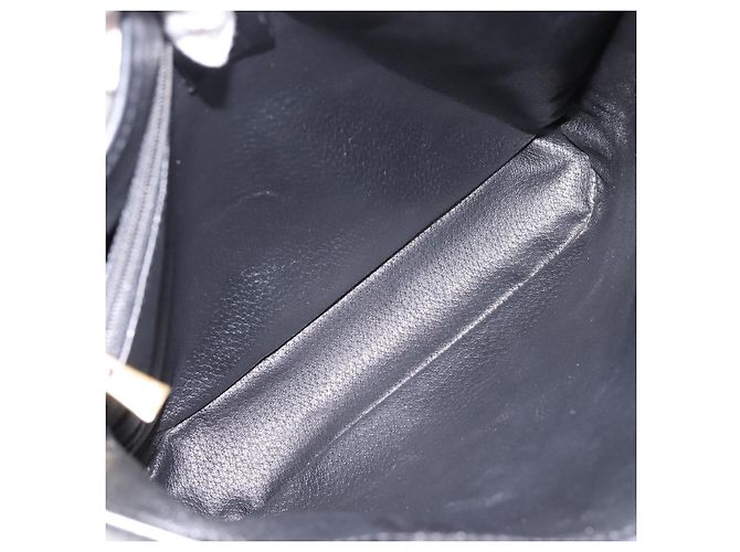 16 Céline Borsa Tote CELINE Macadam PVC Pelle Nero Tono Oro Auth BA15388 - vista 10