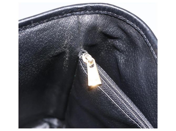 16 Céline Borsa Tote CELINE Macadam PVC Pelle Nero Tono Oro Auth BA15388 - vista 20