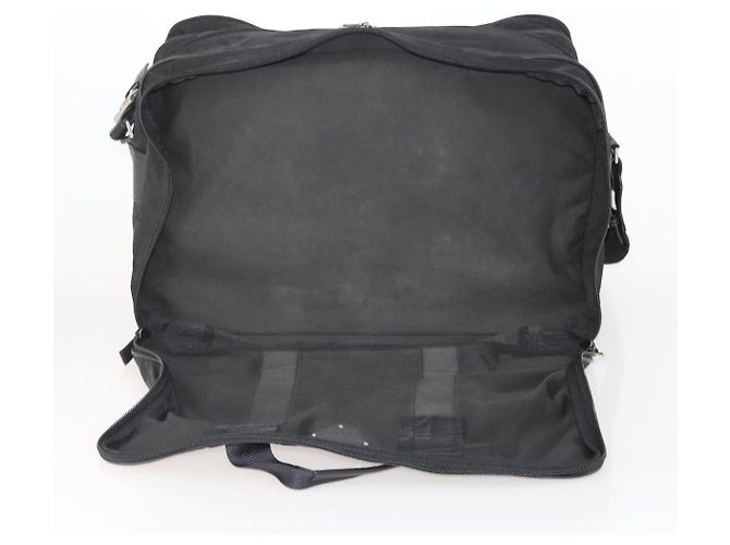 Borsa Boston PRADA Nylon 2way Nero Argento Auth 194402 - vista 11