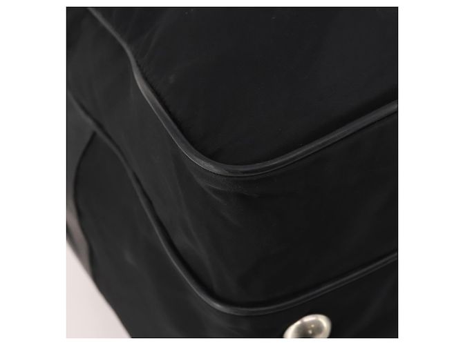 Borsa Boston PRADA Nylon 2way Nero Argento Auth 194402 - vista 19