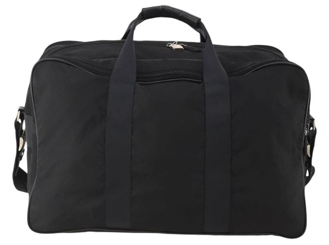 Borsa Boston PRADA Nylon 2way Nero Argento Auth 194402 - vista 2