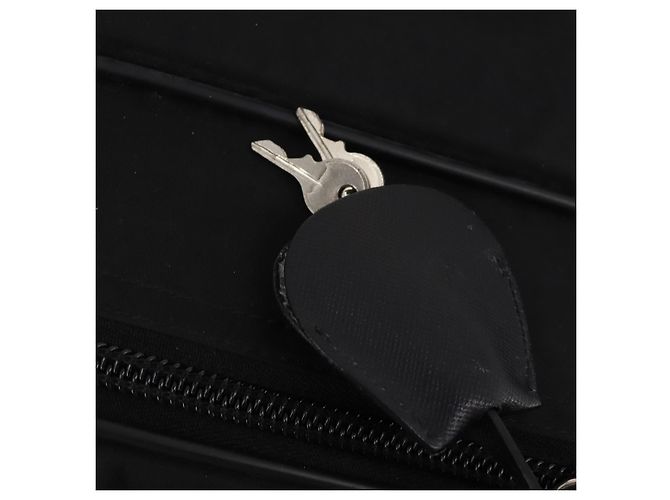 Borsa Boston PRADA Nylon 2way Nero Argento Auth 194402 - vista 21