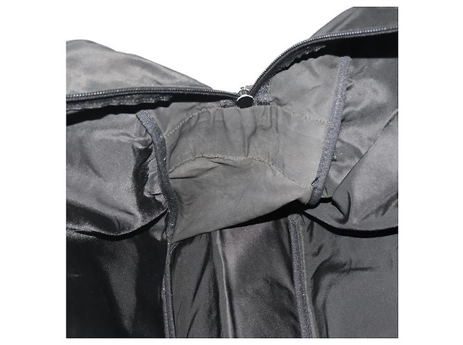 Borsa Boston PRADA Nylon 2way Nero Argento Auth 194402 - vista 24