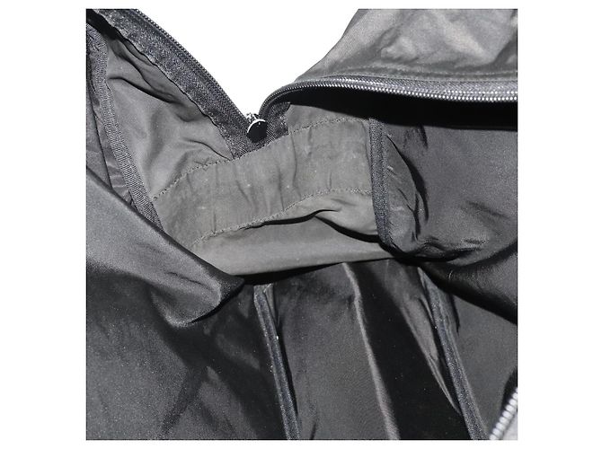 Borsa Boston PRADA Nylon 2way Nero Argento Auth 194402 - vista 25