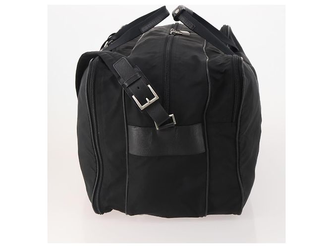 Borsa Boston PRADA Nylon 2way Nero Argento Auth 194402 - vista 3
