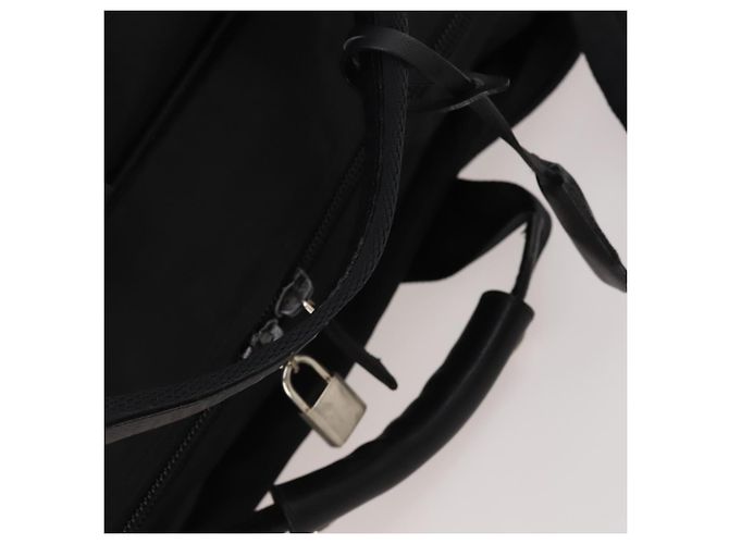 Borsa Boston PRADA Nylon 2way Nero Argento Auth 194402 - vista 8