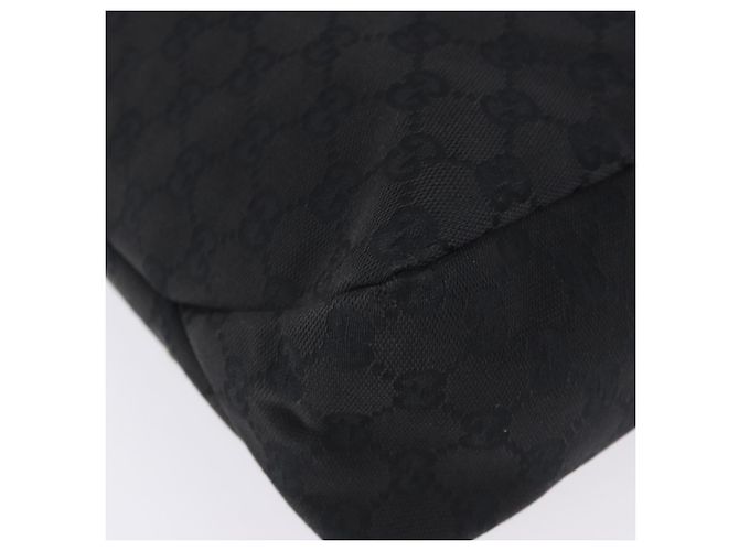 Borsa a Tracolla GUCCI GG Canvas Horsebit Nero Oro 115867 Auth yk20814V D'oro - vista 16