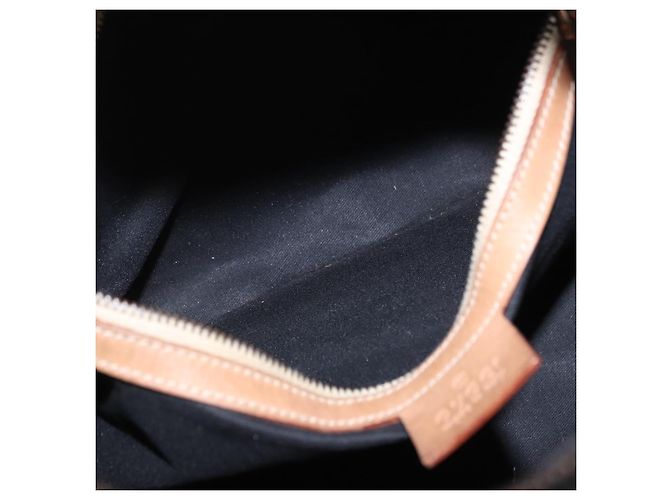 Borsa a Tracolla GUCCI GG Canvas Horsebit Nero Oro 115867 Auth yk20814V D'oro - vista 23