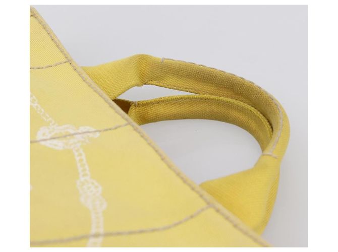 Borsa a mano PRADA Kanapa PM Canvas Yellow Gold Tone Auth BA15357 Giallo - vista 8